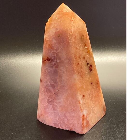 Pink Amethyst Druzy Point Tower - Picture 3 of 8